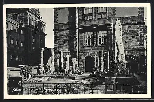 AK Chemnitz, Museum verst. Bäume