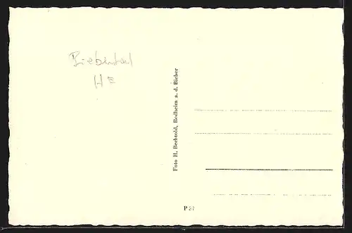 AK Rodheim a. d. Bieber, Ortsansicht mit Dünsberg