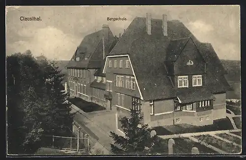 AK Clausthal, Blick auf die Bergschule