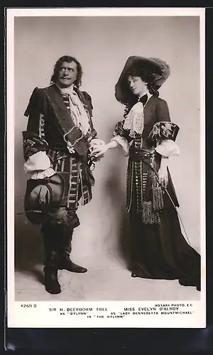 AK Schauspieler H. Beerbohm Tree und Evelyn D'Alroy