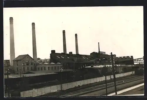 Foto-AK Mücheln /Bez. Halle a. S., Anhaltische Kohlenwerke Grube Elisabeth