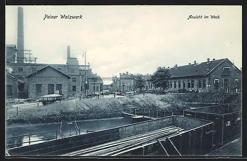 AK Peine, Peiner Walzwerk, Ansicht im Werk