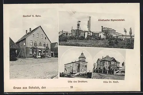 AK Bokeloh, Akaliwerke Sigmundshall, Villa des Direktors, Gasthof Rohe