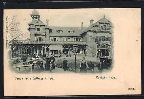 AK Löbau i. Sa., Gasthaus Honigbrunnen