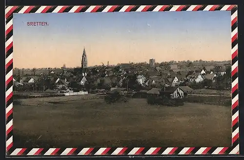 AK Bretten, Teilansicht mit Kirche