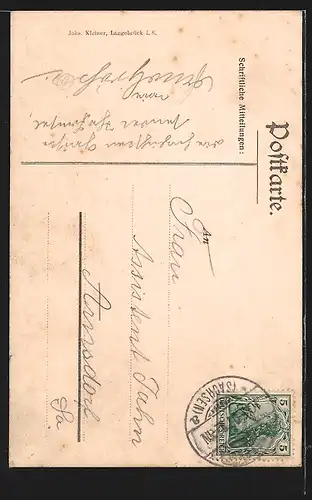 AK Langebrück /Sa., Gasthaus Haidemühle