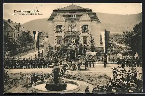 AK Sondershausen, Gewerkschaft Glückauf, Regierungs-Jubiläum 1905, Direktionsgebäude
