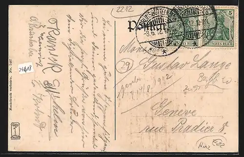 Präge-AK Brunsbüttelkoog, Cementfabrik, Passepartout