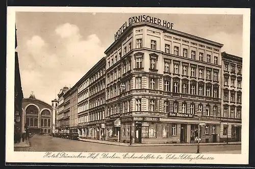 AK Berlin, Hotel Dänischer Hof, Eichendorffstrasse 6a Ecke Schlegelstrasse