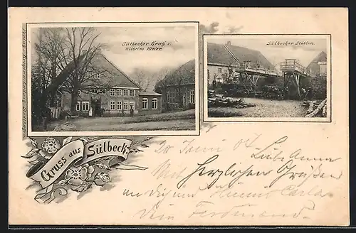 AK Sülbeck, Gasthaus Sülbecker Krug und Stollen