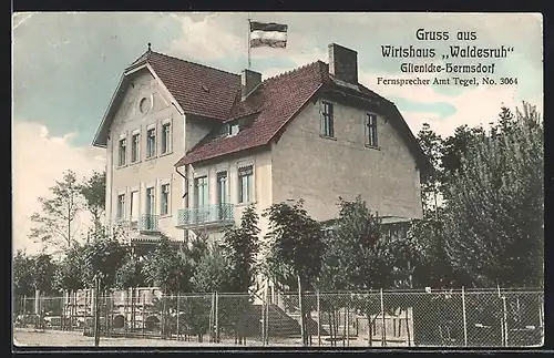 AK Glienicke-Hermsdorf, Am Wirtshaus Waldesruh