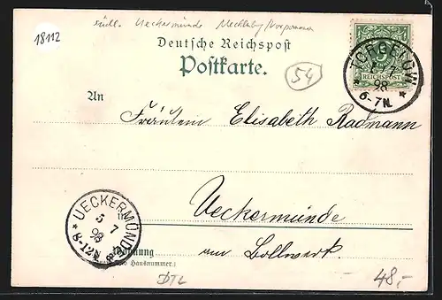 AK Torgelow, Hüttenwerk, Schloss