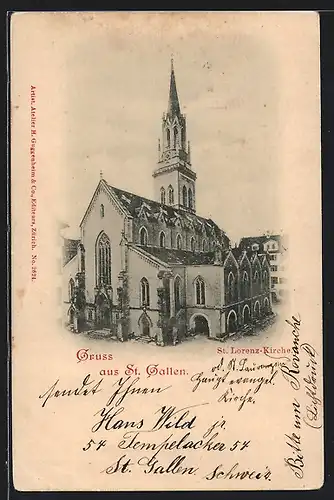 AK St. Gallen, St. Lorenz-Kirche