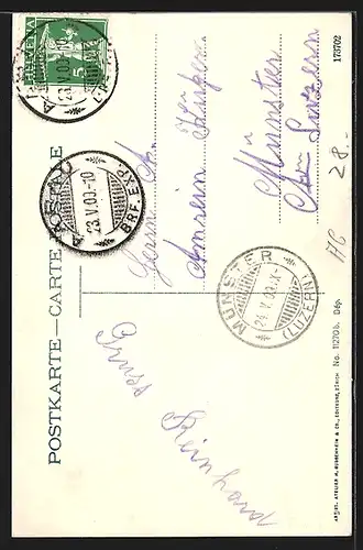 AK Aarau, Teilansicht mit Kirche