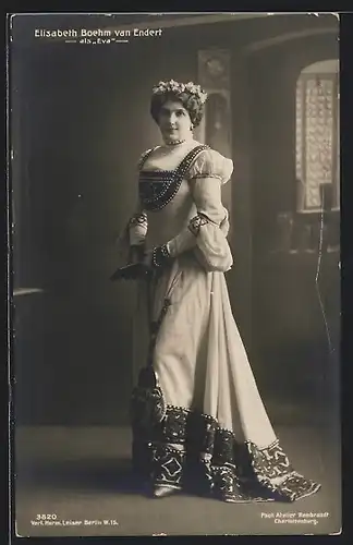 AK Opernsängerin Elisabeth Boehm van Endert als Eva