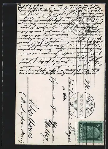 AK Opernsänger Paul Berner mit Vollbart