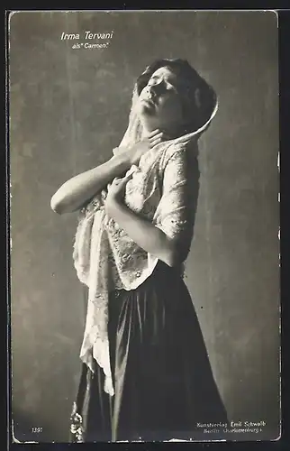 AK Opernsängerin Irma Tervani als Carmen