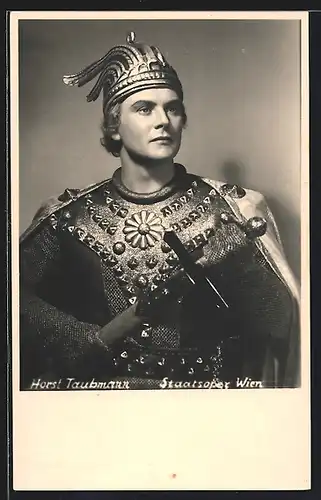 AK Opernsänger Horst Taubmann im Kostüm