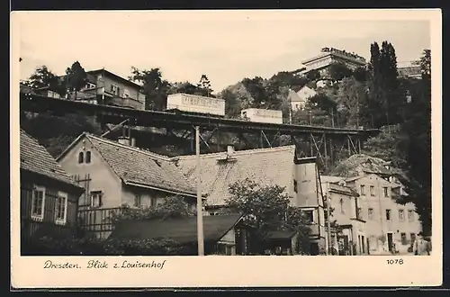 AK Dresden-Weisser Hirsch, Blick zum Luisenhof