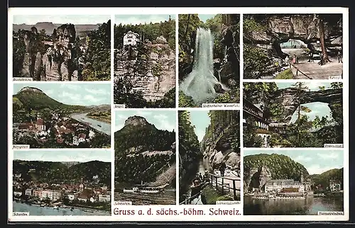 AK Königstein, versch. Ansichten