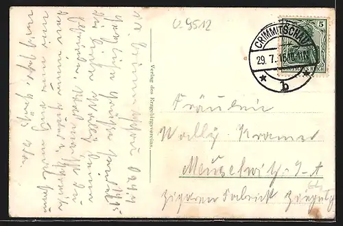 AK Kirchberg /Sa., Ortsansicht vom Borberg aus