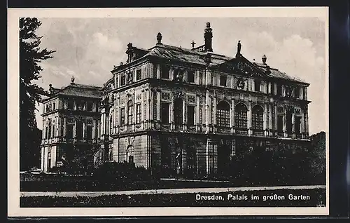 AK Dresden, Grosser Garten, Das Palais