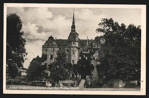 AK Schönfeld bei Dresden, Schloss Schönfeld