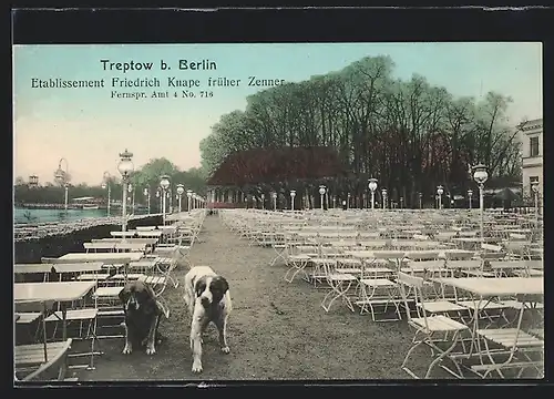 AK Treptow bei Berlin, Gasthaus Friedrich Knape früher Zenner