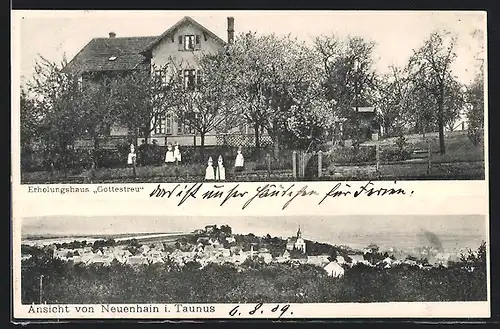 AK Neuenhain i. Taunus, Pension Erholungshaus Gottestreu, Ortsansicht