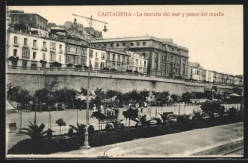AK Cartagena, La muralla del mar y paseo del muelle