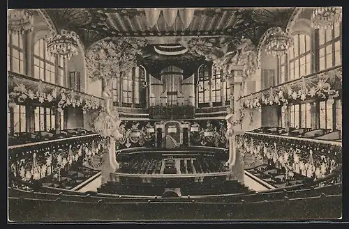 AK Barcelona, 122-Orfeo Catala, Gran Salon de Conciertos