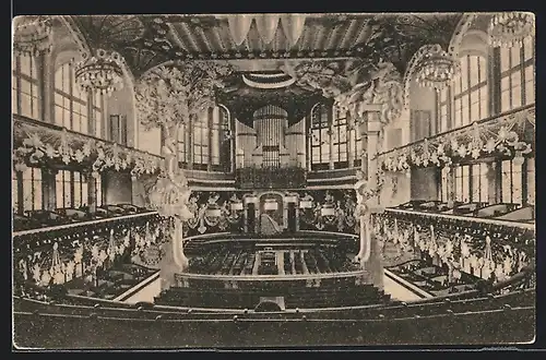 AK Barcelona, 122-Orfeo Catala, Gran Salon de Conciertos