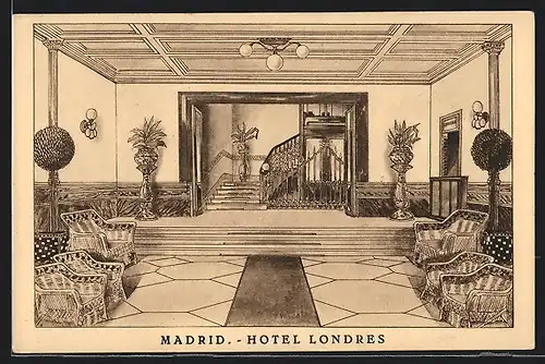 AK Madrid, Hotel Londres, Foyer