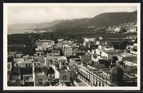 AK Las Palmas, Vista Sur de la Pobiacion