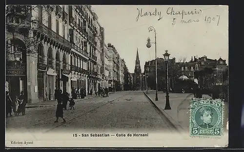 AK San Sebastian, Calle de Hernani