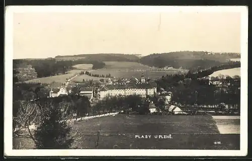 AK Plasy u Plzne, Panorama des Ortes