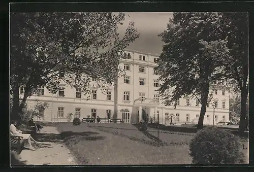 AK Konstantinsbad, Hotel Kurhaus mit Garten