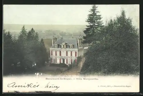 AK Beaumont-le-Roger, Villa Marguerite