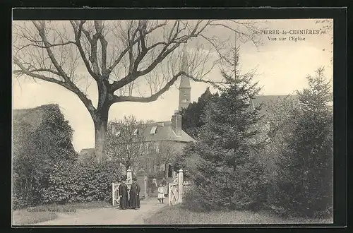 AK St.-Pierre-de-Cerniéres, Vue sur l`Eglise