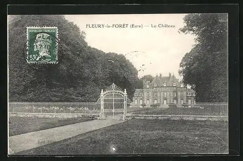 AK Fleury-la-Forêt, Le Château, Schloss