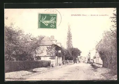 AK Epaignes, Route de Cormeilles