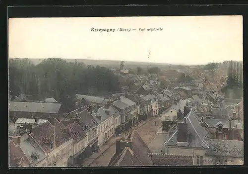 AK Étrépagny, Vue générale