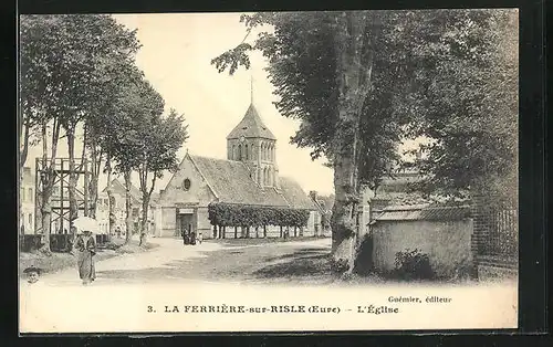 AK La Ferriére-sur-Risle, l'Église