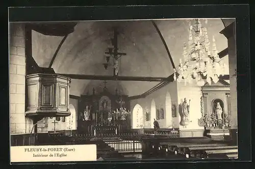 AK Fleury-la-Foret, Intérieur de l'Eglise