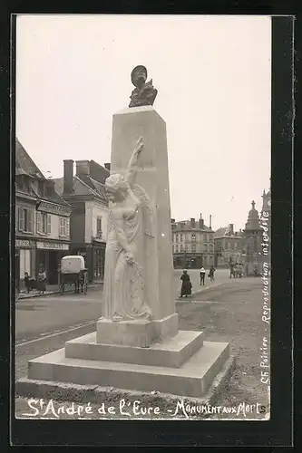 Foto-AK St. André de l'Eure, Monument aux Mort
