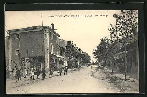 AK Portes-lés-Valence, Centre du Village