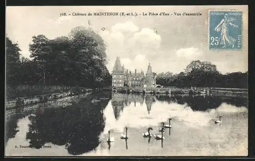 AK Maintenon, Château - La Pièce d`Eau