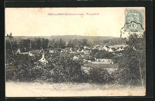AK Vert-en-Drouais, Totalansicht der Ortschaft