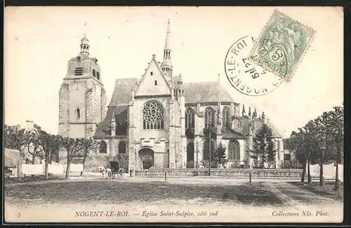 AK Nogent-le-Roi, Église Saint-Sulpice, Côté sud