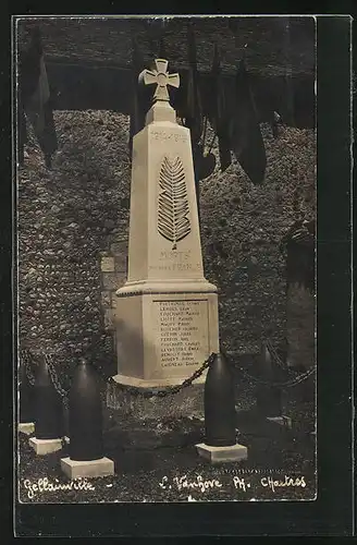 AK Gellainville, Monument aux Morts pour la France